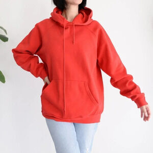 Vintage  Cotton Ginny Red Hoodie/ Bunny Hug Sweater XLarge